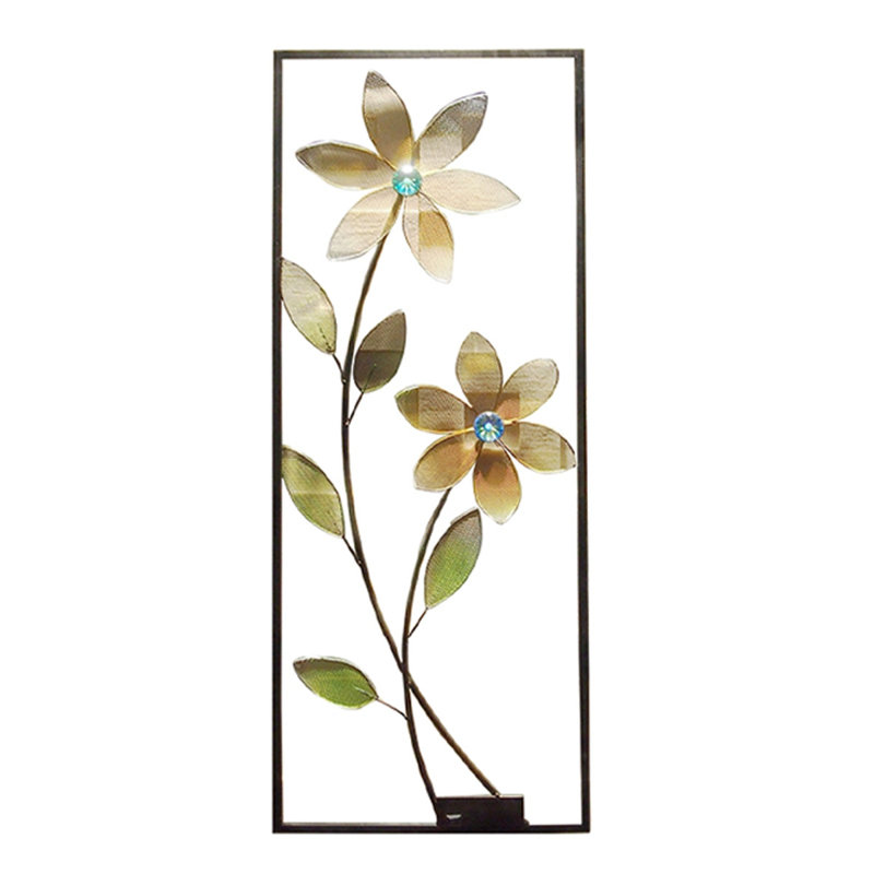Modern style ironwork flower wall decoration