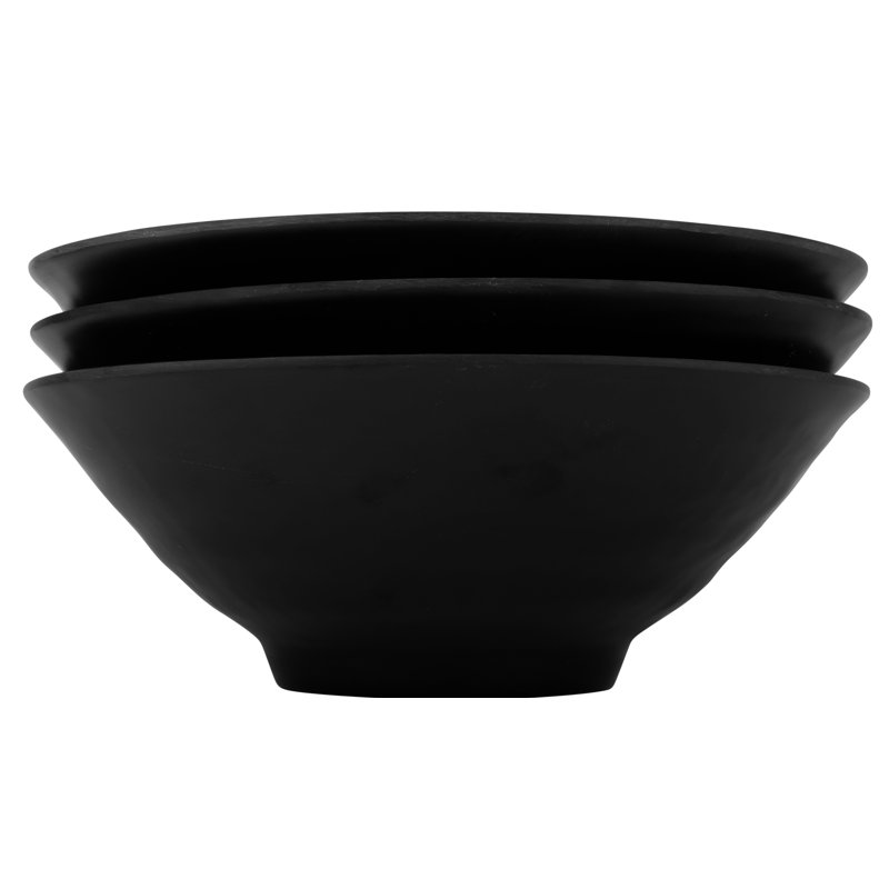 Elite Global Solutions Zen Melamine Serving Bowl, Black