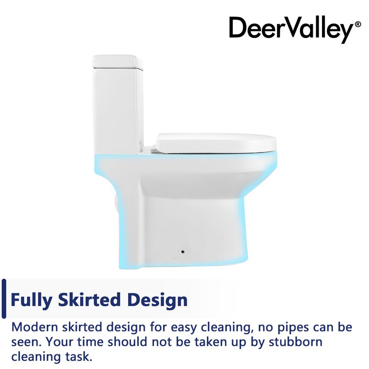 Liberty Dual-Flush Round One-Piece Toilet (Seat Included)