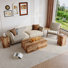 Ensemble de 3 tables basses et tables de bout modernes avec table d'appoint cubique et table d'appoint