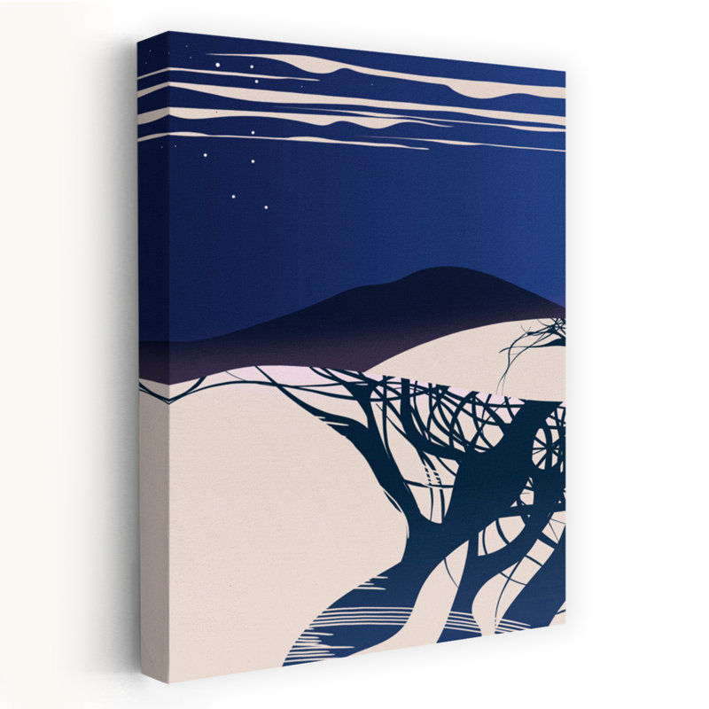 Art contemporain contemporain, paysage de montagne dramatique abstrait, H 60 po x l 40 po