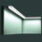 0.75'' H x 78.75'' W x 1.13'' D Plastic Crown
