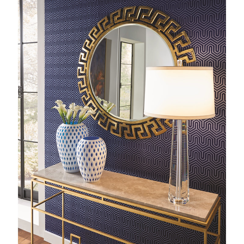 Athena Circle Metal Wall Mirror, 40" H x 40" W