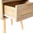 15.75" Rattan End Table With  Drawer And Solid Wood Legs, Modern Nightstand, Side Table For Living Room, Bedroom-445435541