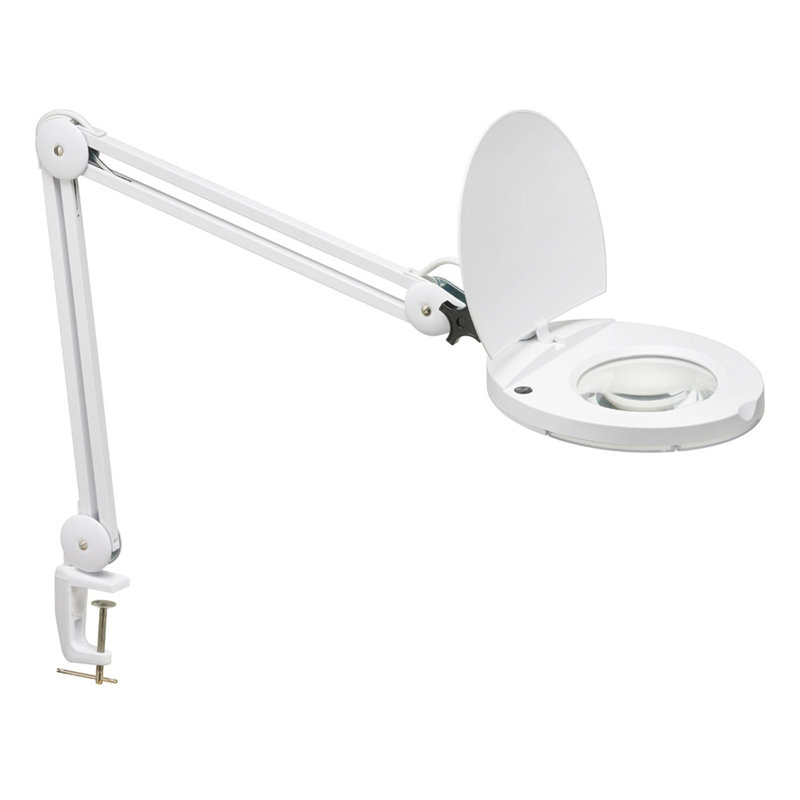 Jemimah Adjustable Metal Clip On Lamp, White