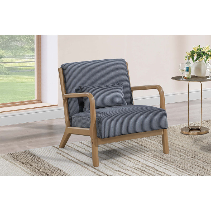 Fauteuil d'appoint gris foncé