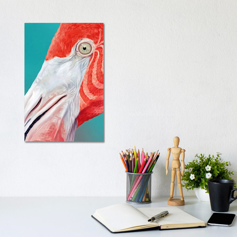 Flamingo 1 Piece Wrapped Canvas Wall Art, 30.48cm H x 20.32cm W