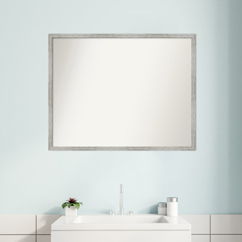 Miroir de salle de bain Shiplap, 23 po x 29 po
