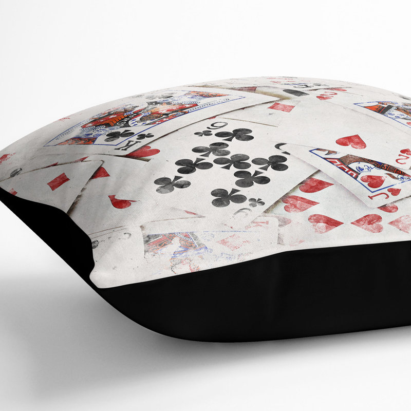 Square Throw Cushion, Black, 40cm H x 40cm W x 15cm D