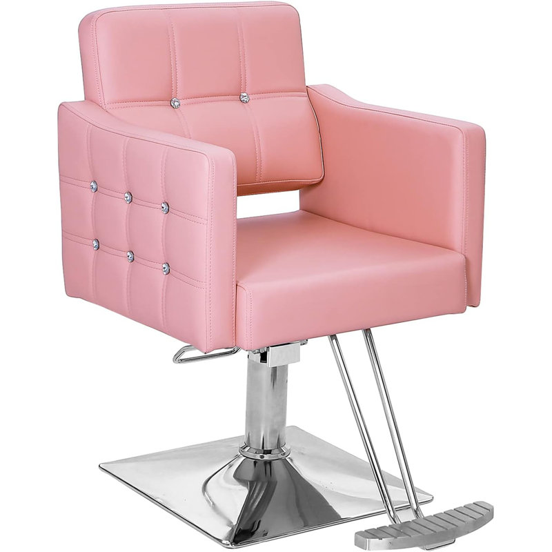 Leoria Swivel Recliner, Pink Leather Match