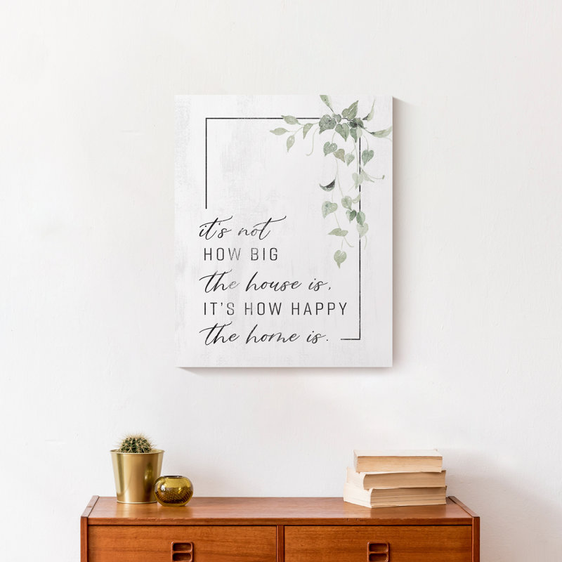 " Happy Home ", 20" H x 16" W