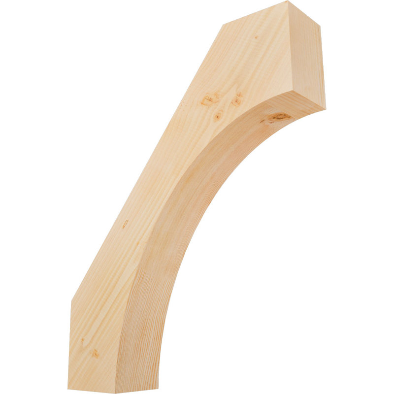 Attelle de genou Westlake, Sapin de Douglas, Lisse, H 30 po x l 5,5 po x P 24 po