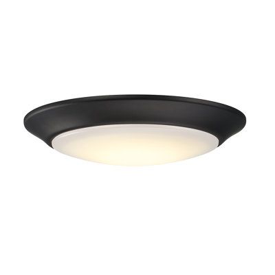 Mahdeen Acrylic LED Flush Mount in Black
