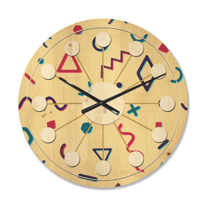 Horloge murale abstraite VI, Moyen