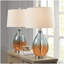 Lampe de table en verre Ombre, ensemble de 2