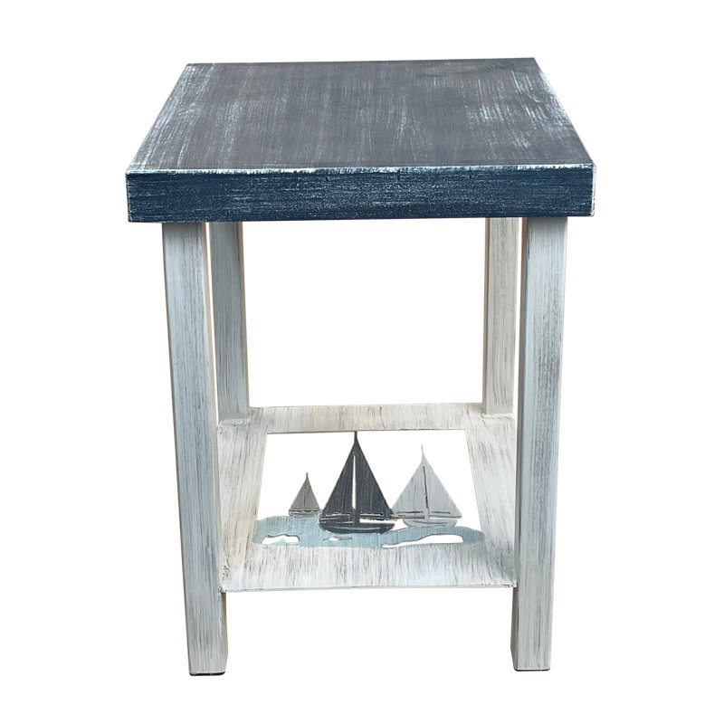 Table de bout en bois massif Aazim