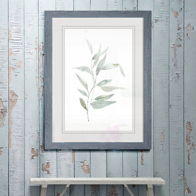 « ethereal eucalyptus ii »-impression du cadre sur verre