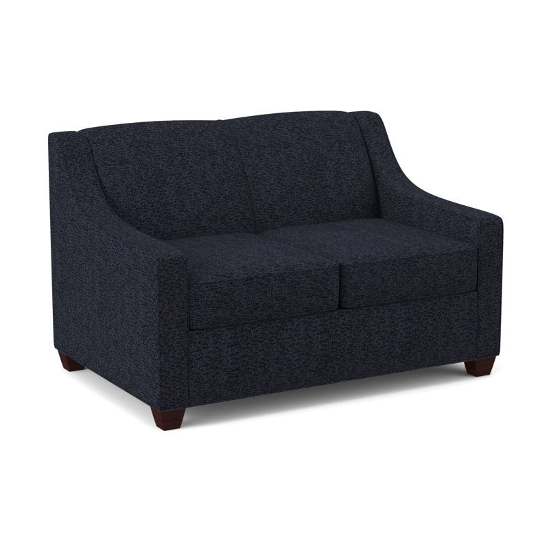 Phillips 52" Square Arm Sofa Bed with Reversible Cushions, Empire Mahogany, Antic Chocolate