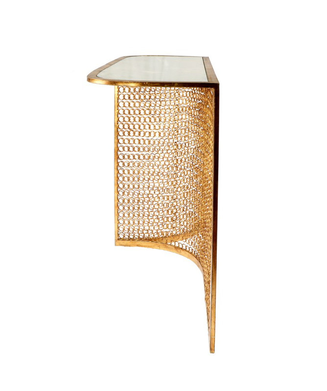 Blakes 34'' Glass Top Console Table