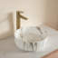Lavabo de salle de bain circulaire en céramique-126148930