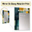 Yellow And Teal Abstract Geometric Fusion - Modern Wall Mirror-1879251203