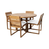 Venice 5 - Piece Solid Wood Dining Set