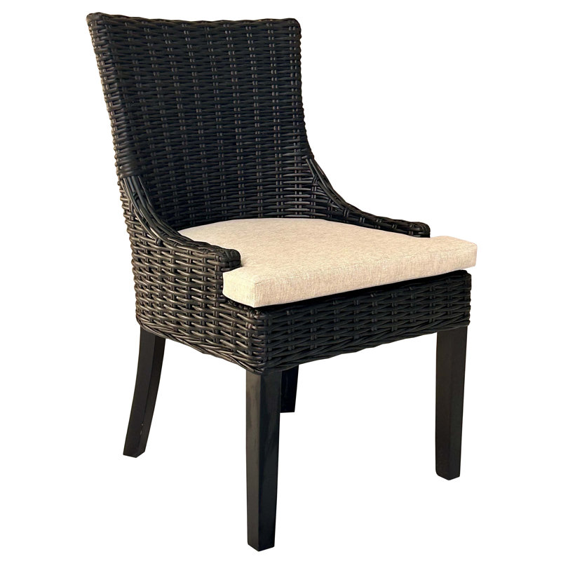 Alfresco Dining Chair Black Kuba Weave