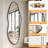 Full Length Mirror, 63"x21" Irregular Full Body Mirror with Aluminum Frame