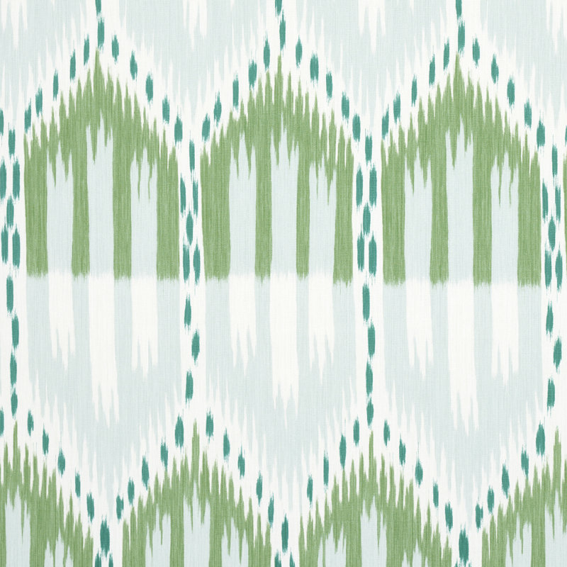Bukhara Ikat Fabric, Mineral And Leaf