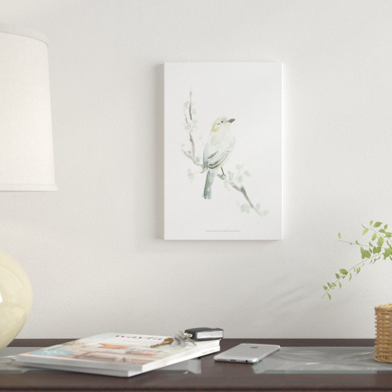 « aviaire expositions iv », reproduction sur toile, H 26 po x l 18 po x P 1,5 po, Toile avec cadre noir, Pas de tapis