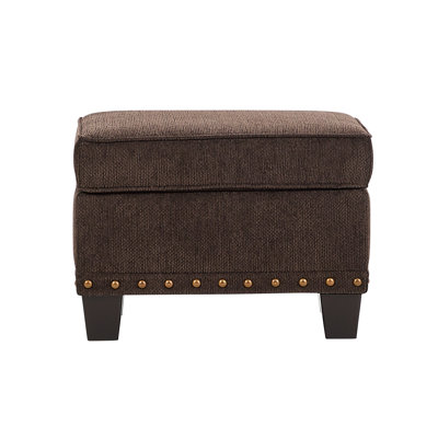 24850 Upholstered Ottoman, Largo Pearl by Wildon Home
