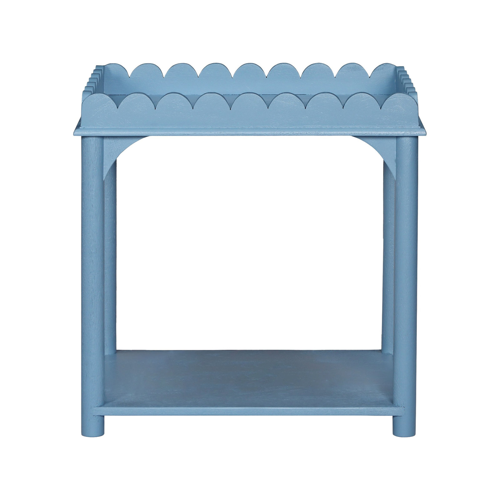 Madeline 24" Mango End Table, Light Blue