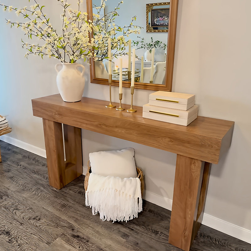 Console American Country simple et élégante, H 33,5 po x l 70,9 po x P 13,8 po