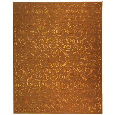 Tapis floral noué à la main Honora