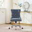 Chaise de bureau moderne rembourrée capitonnée à boutons en chenille, chaise de bureau pivotante réglable-119235540