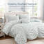 Striped and Floral Comforter Set