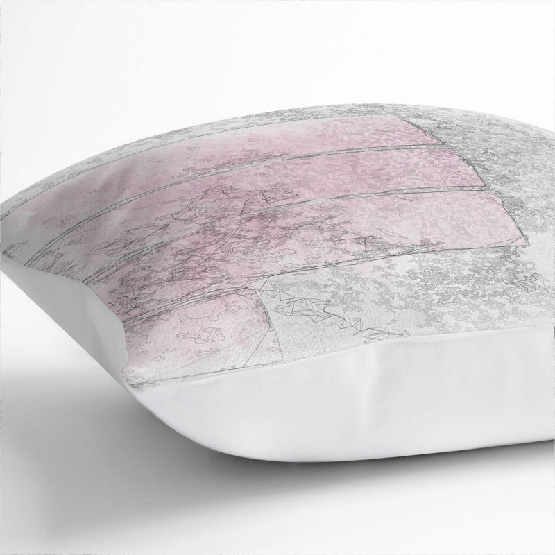Square Throw Cushion, 40cm H x 40cm W x 15cm D, White