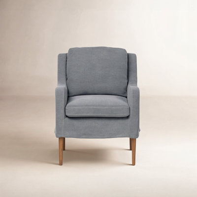 Aurelia Linen Oak Armchair