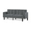 Velvet Futon Couch Convertible Folding Sofa Bed Tufted Couch For Apartment-1339343008