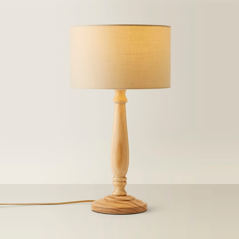 Annum Wood Table Lamp, No, Natural, Natural