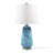Chokio Blue Confetti Glass Table Lamp