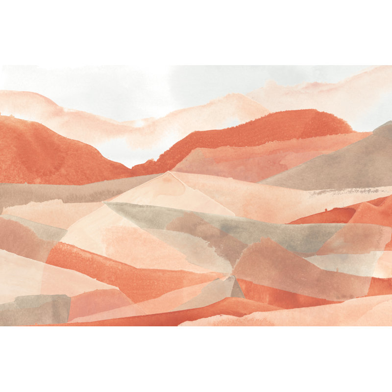 «Desert Valley II» par June Erica Vess - peinture sur toile tendue, H 32 po x l 48 po