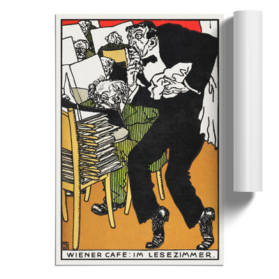 In the Reading Room by Moriz Jung - Frameless Print