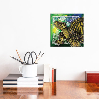 Spring Turtle by Lynnette Shelley - Wrapped Canvas Painting