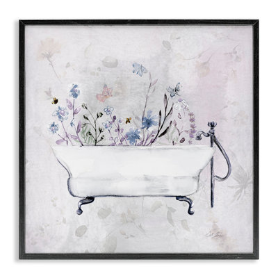 Giclée antique encadrée par Botanicals, design par Stella Chang