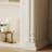 Beige Solid + Manufactured Wood Freestanding Fireplace