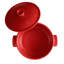 Emile Henry Ceramic Finish Flame Round Stewpot Dutch Oven, 4.2 Quart, Charcoal-2096263600-2096263607