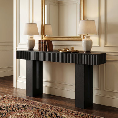 Hollow-Leg 63" Fluted Console Table
