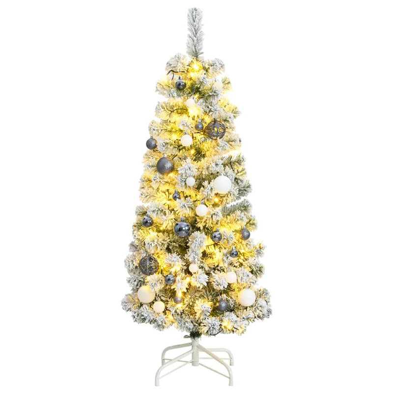 Arbre de Noël artificiel éclairé - support inclus, H 4,9 pi