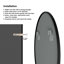 Metal Round Wall Mirror-997212088